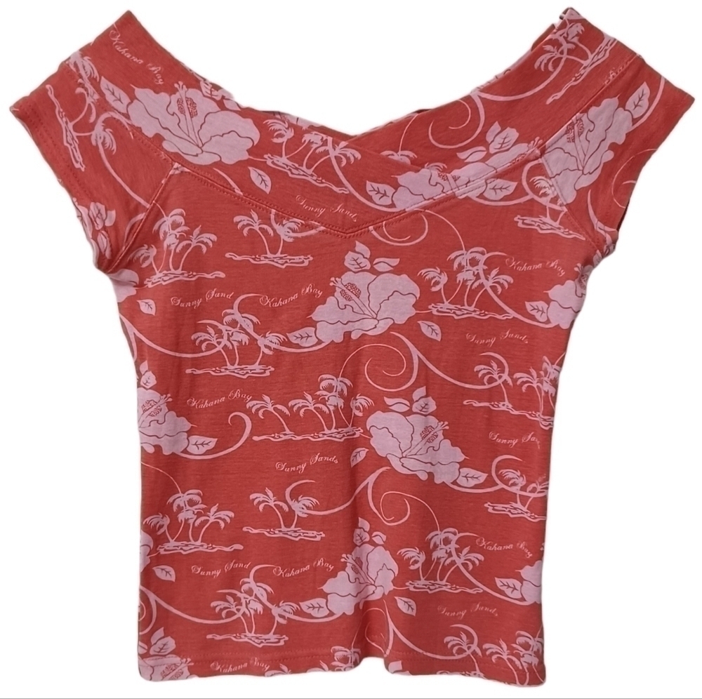 DIVIDED tropical top shirt